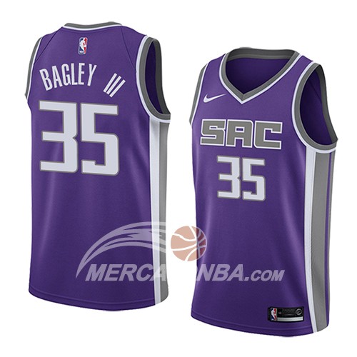 Maglia NBA Sacramento Kings Marvin Bagley Iii Icon 2018 Viola